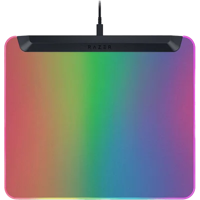 Razer Firefly V2 Pro, Fully Illuminated RGB Gaming Mouse Mat, Edge-to-Edge Backlit Design, 15-Zone Chroma Lighting, Integrated USB 2.0 Port
