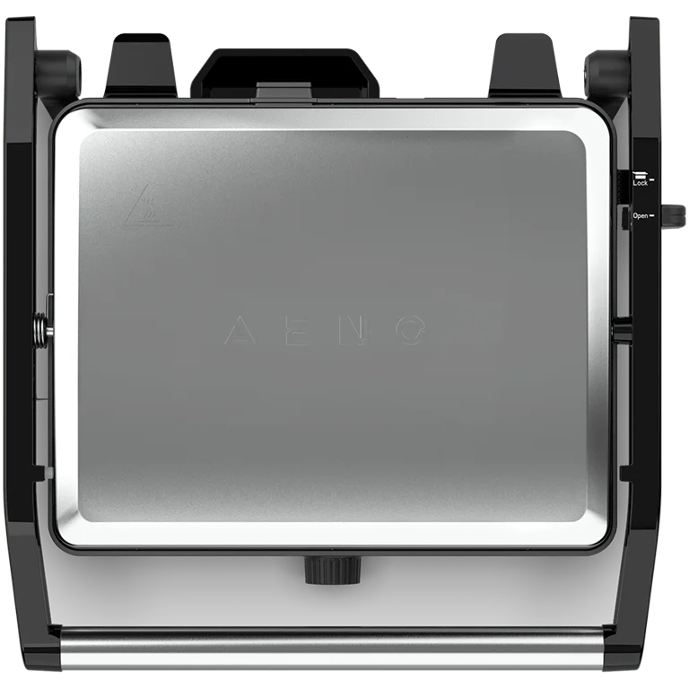 AENO Electric Grill EG2: 2000W, Temperature regulation, Max opening angle -180°, Plate size 290*234mm