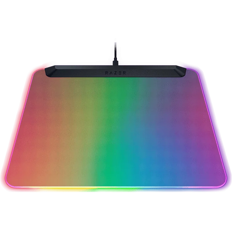 Razer Firefly V2 Pro, Fully Illuminated RGB Gaming Mouse Mat, Edge-to-Edge Backlit Design, 15-Zone Chroma Lighting, Integrated USB 2.0 Port