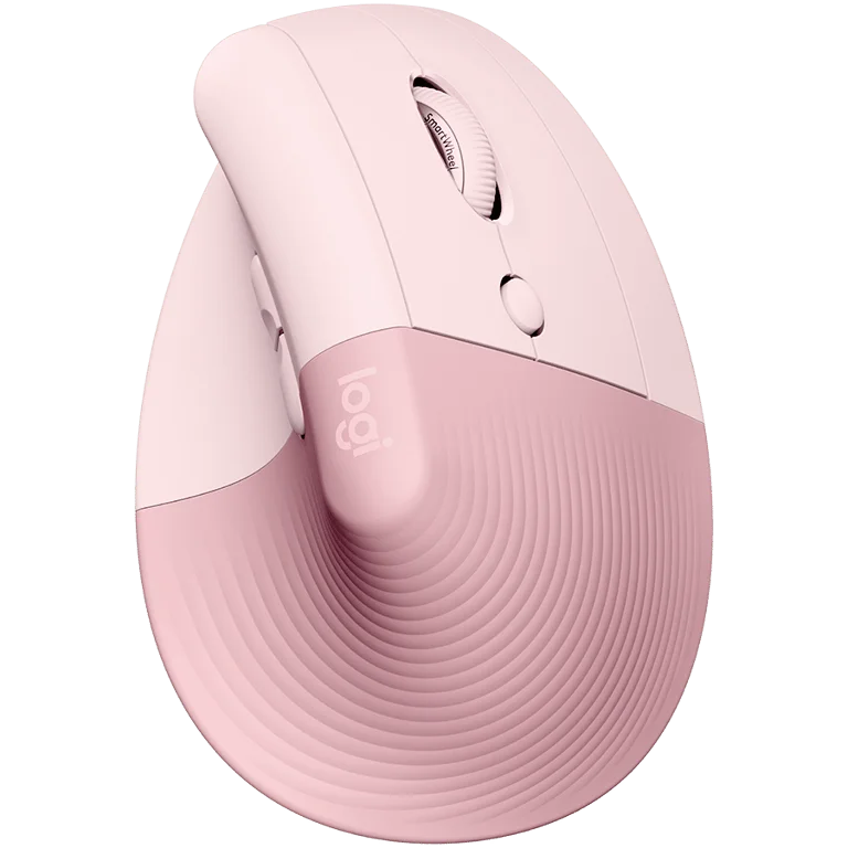 Мишка Logitech Lift вертикална ергономична розова
