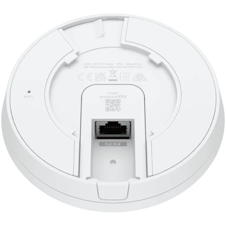 Камера за видеонаблюдение Ubiquiti UVC-G5-Dome-3 2K HD PoE, IP, CMOS, бяла