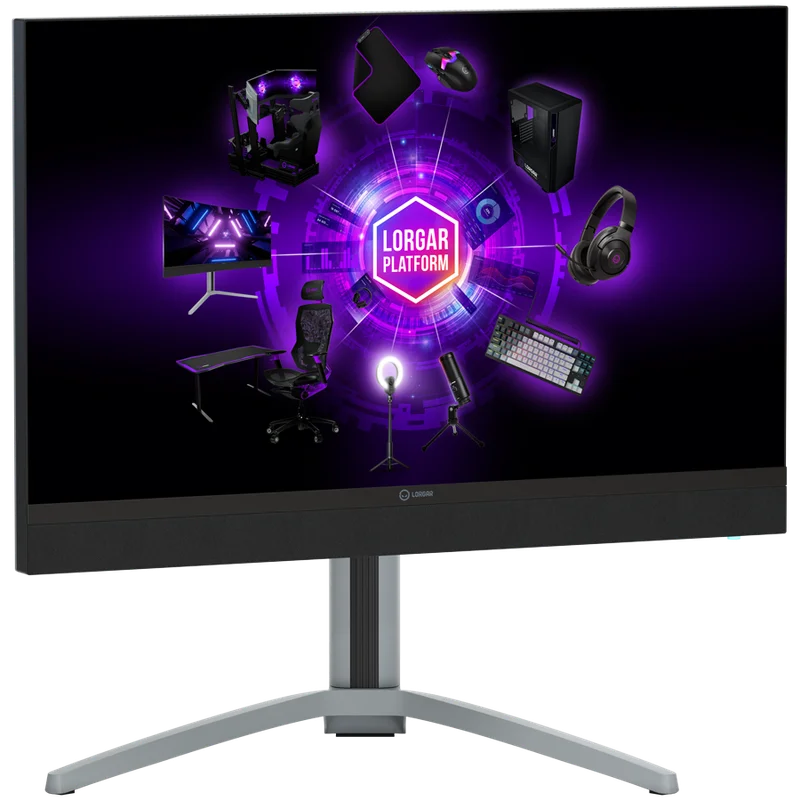 LORGAR 27MP1, UHD MiniLED Gaming Monitor Pro, 27'' (3840*2160) fast IPS flat monitor, black/milky grey