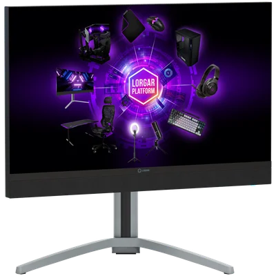 LORGAR 27MP1, UHD MiniLED Gaming Monitor Pro, 27'' (3840*2160) fast IPS flat monitor, black/milky grey
