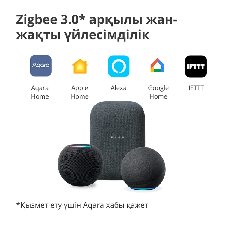Смарт стенен ключ AQARA – WS-EUK01, ZigBee, 1 бутон, бял