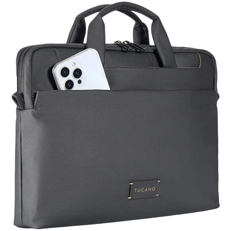 TUCANO WORK OUT 5 Slim Bag for MacBook Pro 14 / MacBook Air 13 / MacBook Pro 13 / Laptop 13, Black