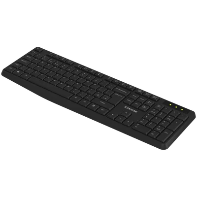 CANYON keyboard KB-W01 EN/BG Wireless Black
