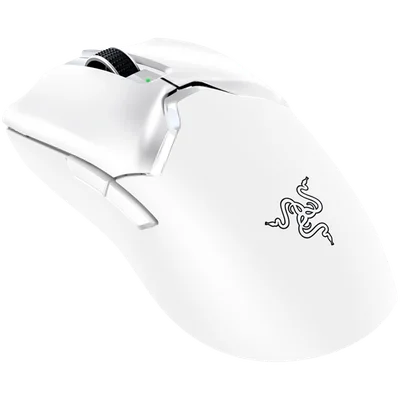 Гейминг мишка RAZER – DeathAdder V3 Pro White Edition, 30000 DPI, оптичен сензор, безжична и кабелна, 63 г