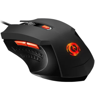Гейминг мишка CANYON – Star Raider GM-1, 3200 dpi, 6 бутона, RGB, черна