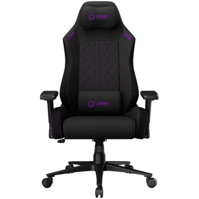 LORGAR CHA41, Ergonomic Gaming Chair Advanced, premium anti-stain fabric, Black/purple