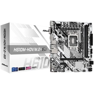 Дънна платка ASROCK H610M-HDV/M.2+ D5 Micro ATX LGA1700 DDR5