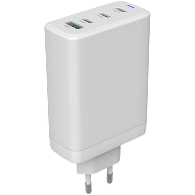 Захранващ адаптер CANYON CU140ACC GaN 150W 3x USB-C, 1x USB-A, бял