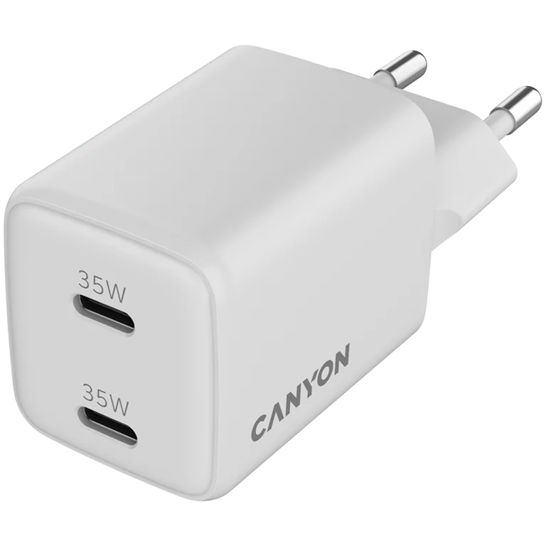 CANYON charger CU35CC GaN 35W 2xPD EU White