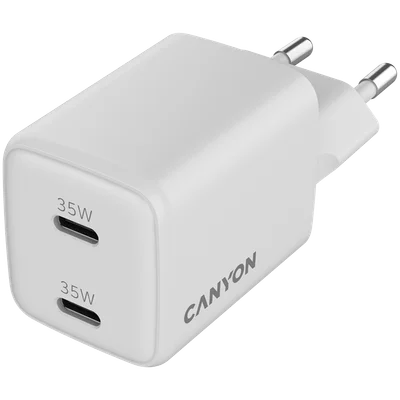 CANYON charger CU35CC GaN 35W 2xPD EU White