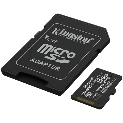 Kingston 128GB microSDXC Canvas Select Plus Gen3 150MB/s A1 Card + Adapter