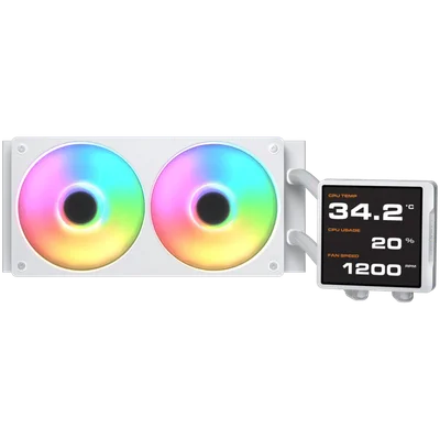Охладителна система COUGAR GAMING Poseidon Vistek Pro ARGB 240 AiO, Бял