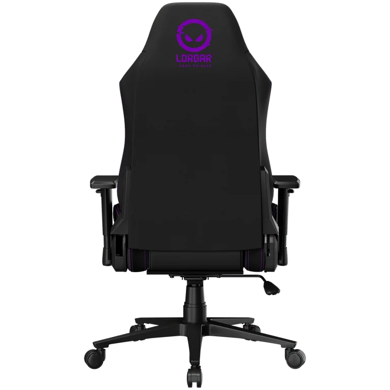 LORGAR CHA41, Ergonomic Gaming Chair Advanced, premium anti-stain fabric, Black/purple