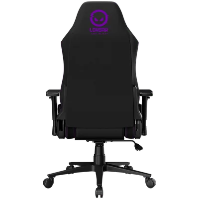 LORGAR CHA41, Ergonomic Gaming Chair Advanced, premium anti-stain fabric, Black/purple