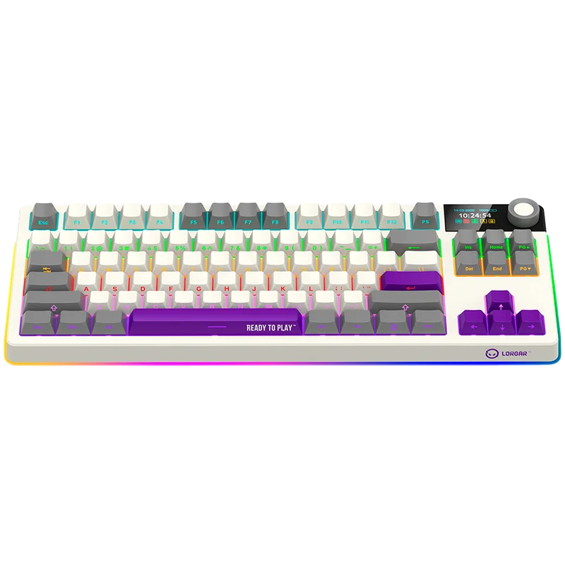 LORGAR KBP70TKLW, Wireless TKL Mechanical Gaming Keyboard Pro, Beige, EN layout