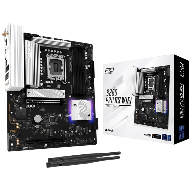 Дънна платка ASROCK Intel B860 ATX, 4DDR5, Wi-Fi 6E
