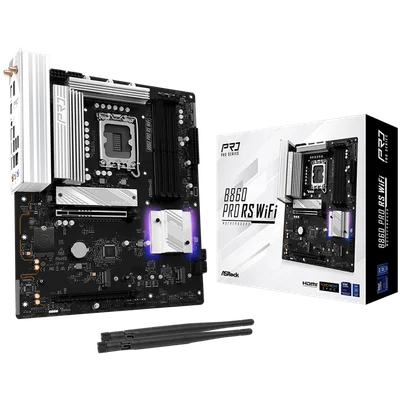 Дънна платка ASROCK Intel B860 ATX, 4DDR5, Wi-Fi 6E
