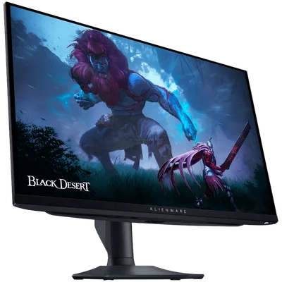 Alienware AW2725DF Gaming Monitor, 27" (26.7") QD OLED QHD 2560x1440 360Hz AG, 1000 cd/m2 (HDR peak), 1.5m:1, 0.03ms, 178/178, 2xDP 1.4, 1xHDMI 2.1, 1xUSB Type-B up, 3xUSB Type-A down, 1xUSB Type-C down, AMD FreeSync, Height, Tilt, Swivel, Pivot, 3Y