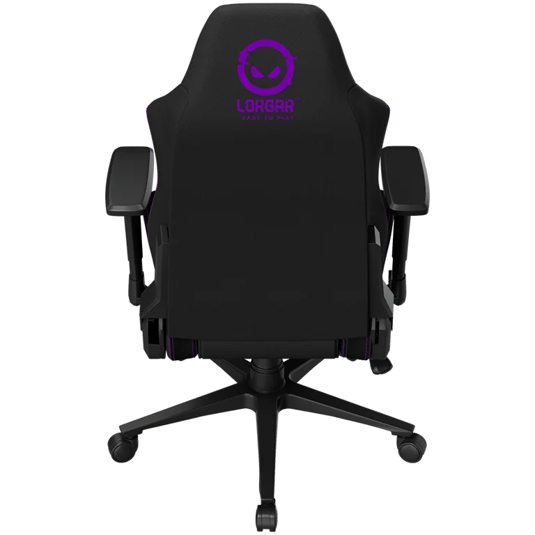 LORGAR CHA41, Ergonomic Gaming Chair Advanced, premium anti-stain fabric, Black/purple