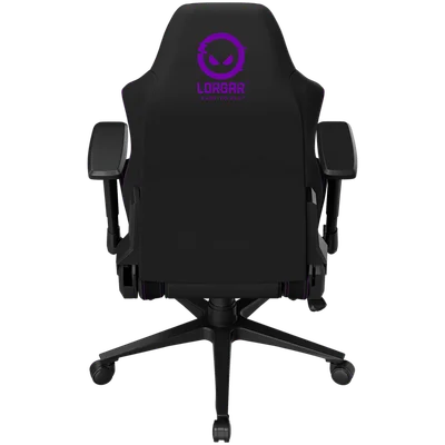 LORGAR CHA41, Ergonomic Gaming Chair Advanced, premium anti-stain fabric, Black/purple