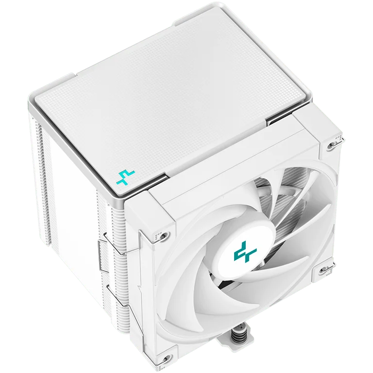 Охладител за процесор DeepCool AK500 WH 1x120mm вентилатор, TDP 240W, 5 топлинни тръби, Бял