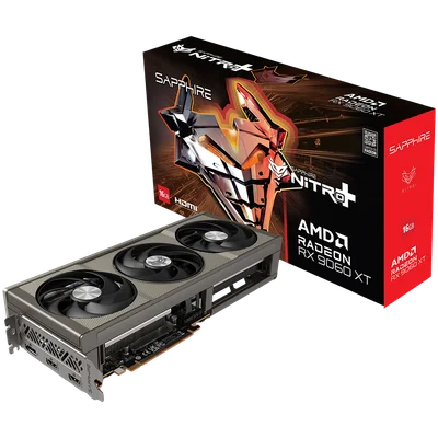 Видео карта SAPPHIRE – NITRO+ AMD RADEON RX 9060 XT GAMING OC, 16GB GDDR6, Dual HDMI/DP
