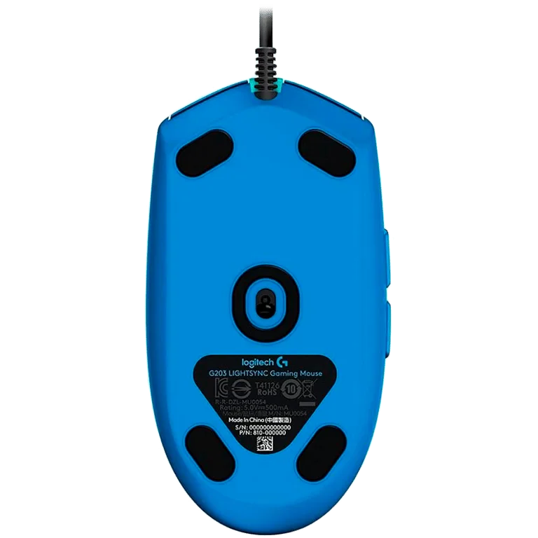 Геймърска мишка Logitech G102 LIGHTSYNC, 8000 dpi, 6 бутона, син