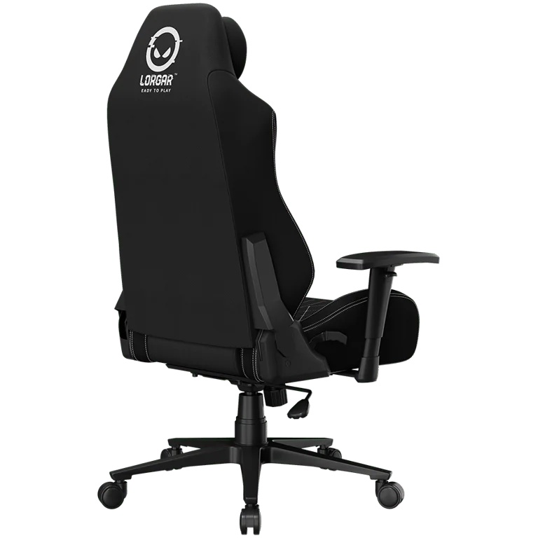 LORGAR CHA41, Ergonomic Gaming Chair Advanced, premium anti-stain fabric, Black/white