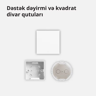 Смарт стенен ключ AQARA – WS-EUK01, ZigBee, 1 бутон, бял