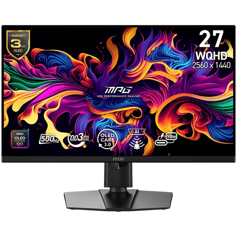 Монитор MSI MPG 271QR QD-OLED X50 26.5" WQHD (2560x1440), 500Hz, QD-OLED, 0.03ms, G-SYNC, FreeSync Premium Pro