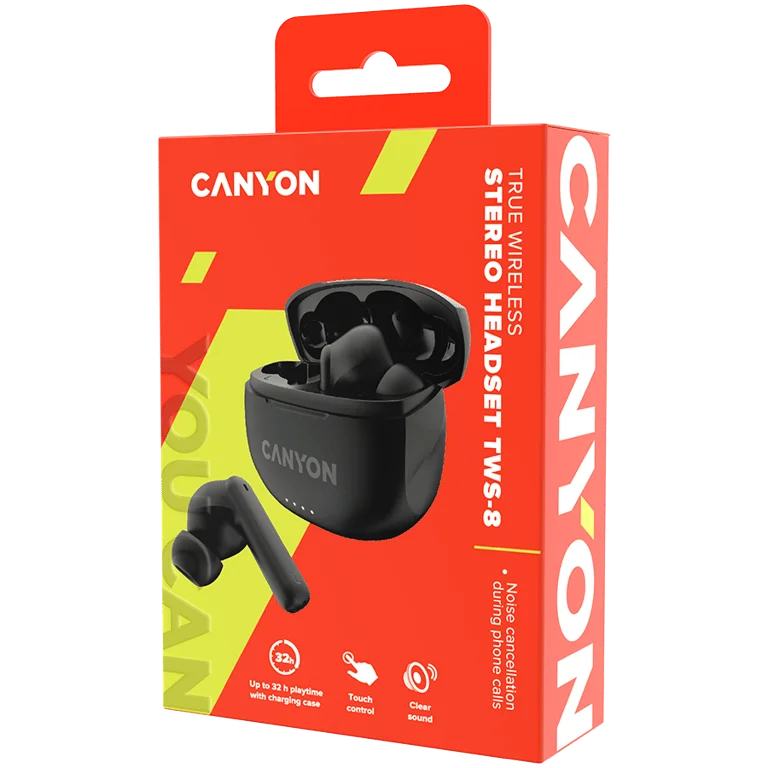CANYON headset TWS-8 ENC Black