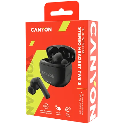 CANYON headset TWS-8 ENC Black