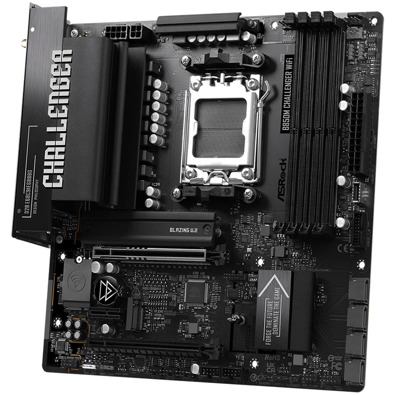 Дънна платка ASROCK B850M Challenger WiFi, Socket AM5, DDR5, mATX
