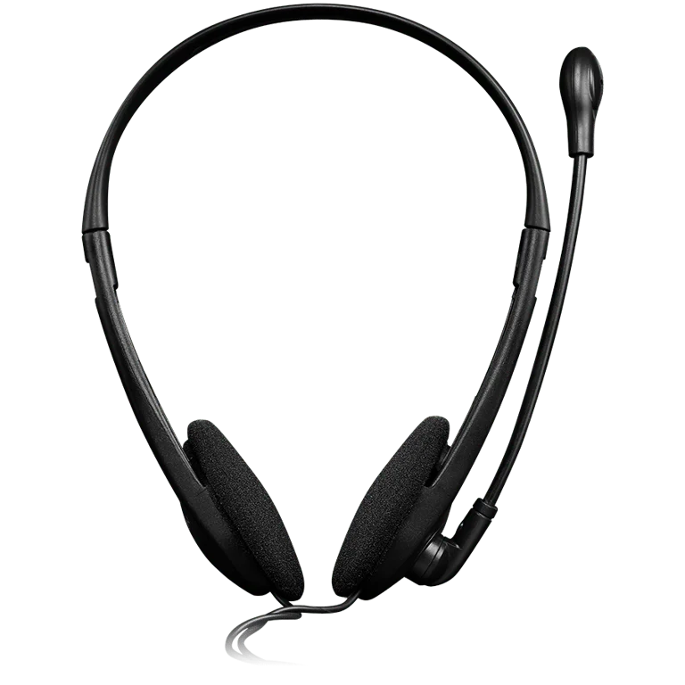 CANYON PC headset with microphone, volume control and adjustable headband, cable 1.8M, Black/Orange