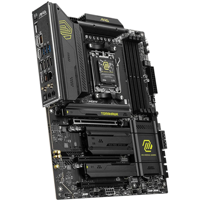 MSI MAG X870 TOMAHAWK WIFI, ATX,Socket AM5, AMD Tyzen 9000, Dual Channel DDR5 up to 8400+(OC)MHz, 3x PCIe x16 slots, 4x M.2 slot, 4xUSB 2.0, 3xUSB 5Gbps A, 2xUSB 10Gbps A, 1xUSB 10 Gbps C, 2xUSB 40Gbps C,1x HDMI, 2xDP, 5G LAN, 7.1 Audio, 3y warranty