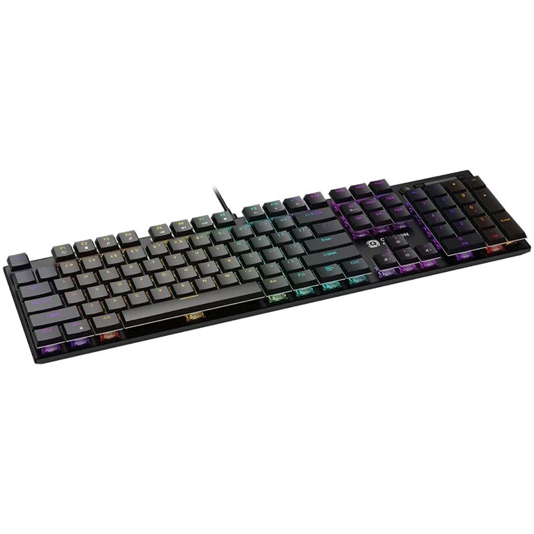 Гейминг клавиатура Canyon Cometstrike GK-55, механична, MX Red суичове, RGB подсветка, USB, черен