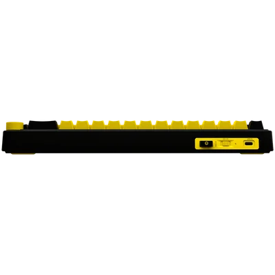 LORGAR KBP70MW, Wireless 65% Mechanical Gaming Keyboard Pro, Black/yellow, EN layout