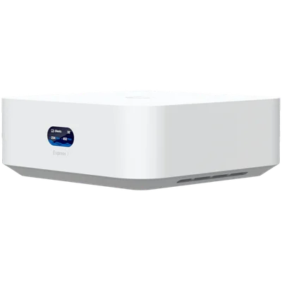 Рутер Ubiquiti UniFi Express 7 UX7, 10G Cloud Gateway, Wi-Fi 7, ARM Cortex-A53, 3GB RAM, RJ-45 WAN/LAN, бял