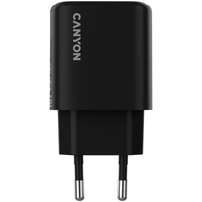 Захранващ адаптер CANYON OnCharge 250 25W USB-C PD PPS, черен