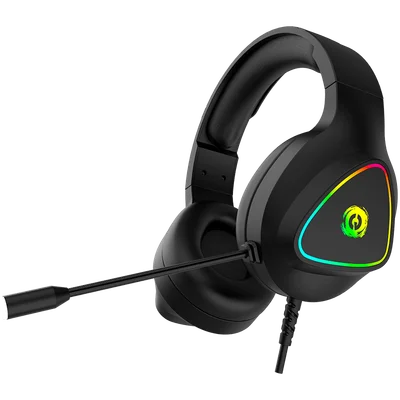 Гейминг слушалки CANYON – Shadder GH-6, 50mm драйвери, RGB подсветка, черни