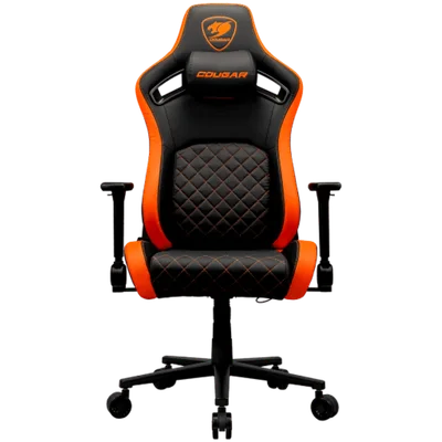 Гейминг стол COUGAR GAMING DEFENSOR F, черно/оранжево