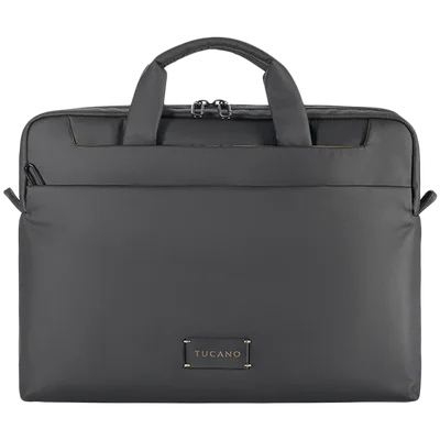 TUCANO WORK OUT 5 Slim Bag for MacBook Pro 14 / MacBook Air 13 / MacBook Pro 13 / Laptop 13, Black