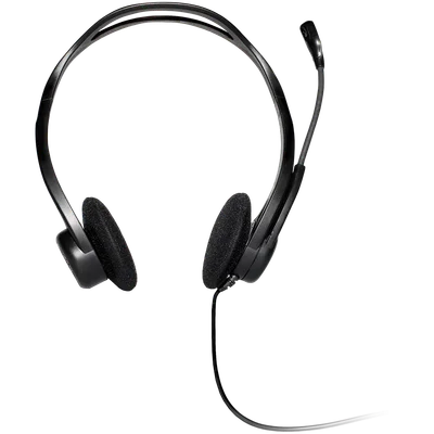 Слушалки Logitech PC960 кабелни стерео черни USB