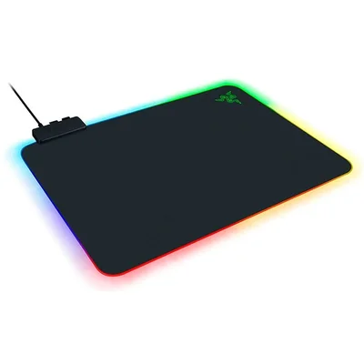 Подложка за мишка Razer Firefly V2, Razer Chroma RGB, micro-текстурирана повърхност, ултра-тънка, кабелен уловител, 19 зони осветление, 355x255x3 мм, черен