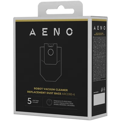 Торбички за прах за робот прахосмукачка AENO ARCDB5-6, съвместими с ARC0005S, ARC0006S, 5 броя