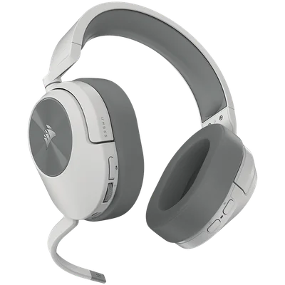 Гейминг слушалки CORSAIR HS55 Wireless, бял