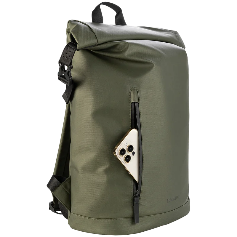 TUCANO ROLLO Backpack for Laptop 15.6 / MacBook Pro 16 (2019-2023), Military Green